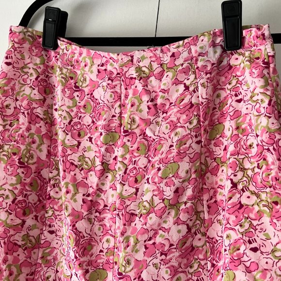 Joe Boxer Apple Blossom Floral Ruffle Hem Skirt (Pink and Green) - 8 - Picture 3 of 4